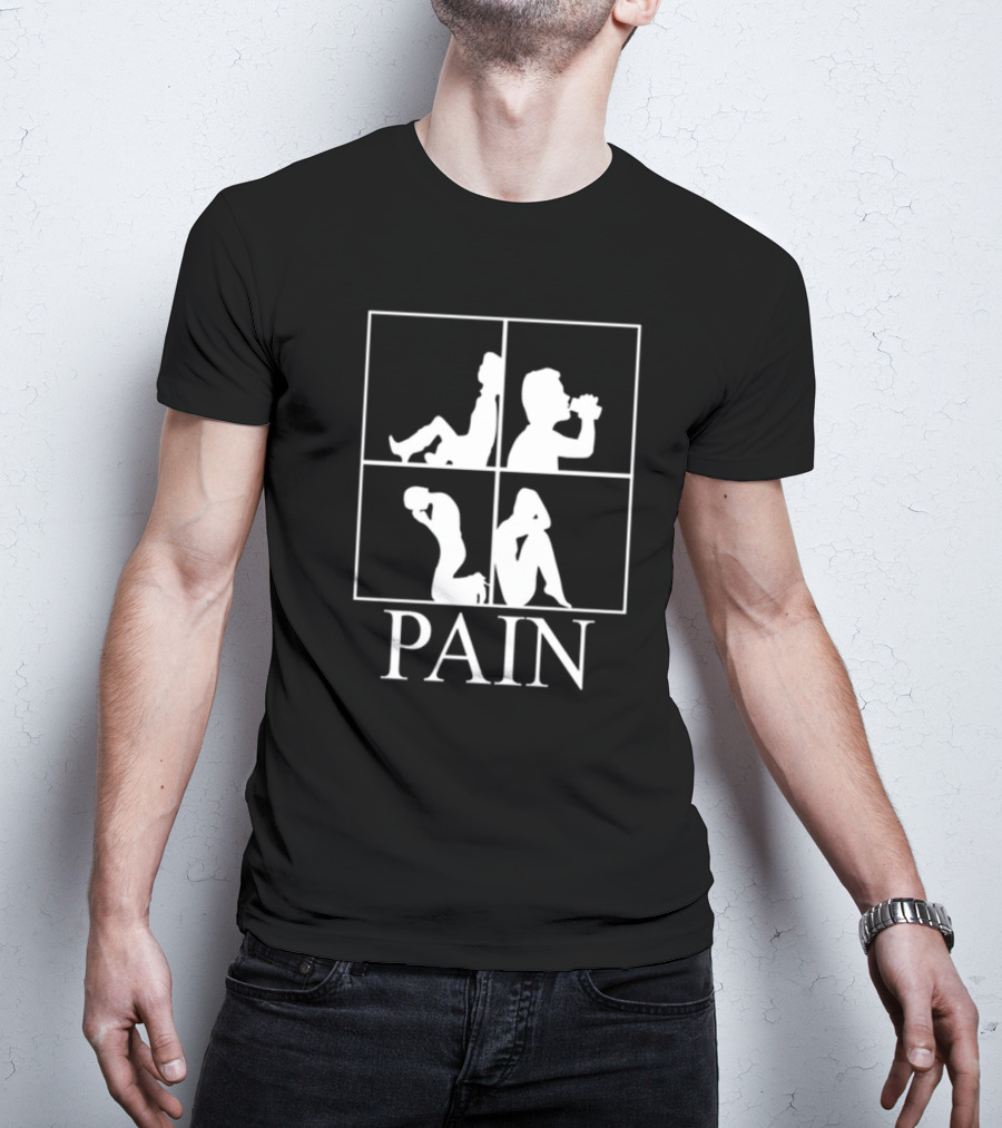 Lv_ Faceglry Pain Silhouette Quadrant Mood T-Shirt