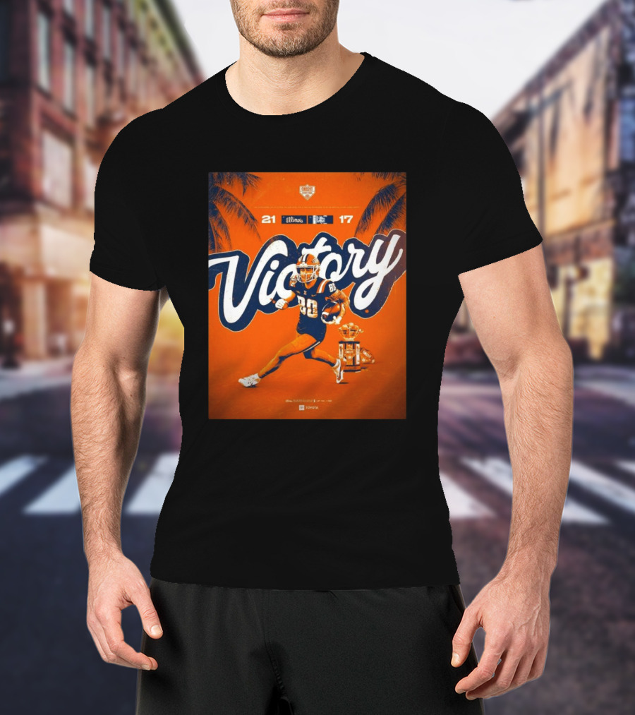 Victory Illinois 21-17 Over South Carolina Citrus Bowl Win T-Shirt