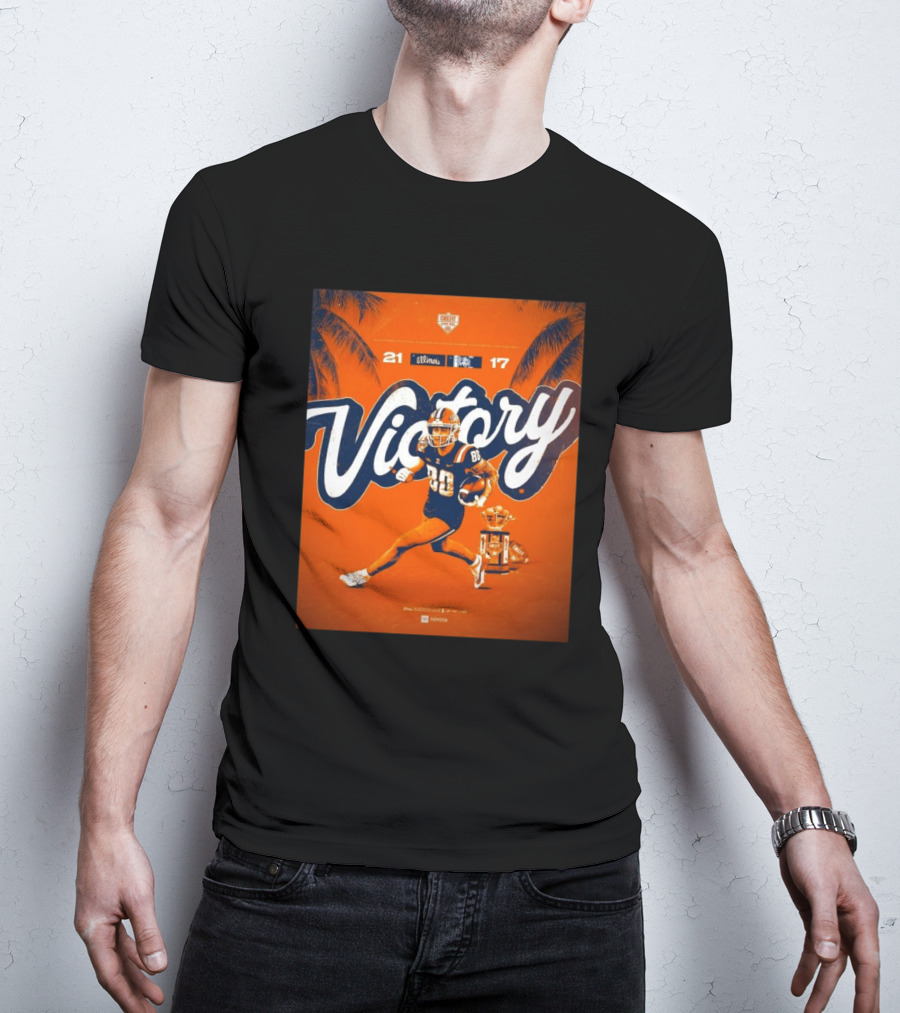 Victory Illinois 21-17 Over South Carolina Citrus Bowl Win T-Shirt