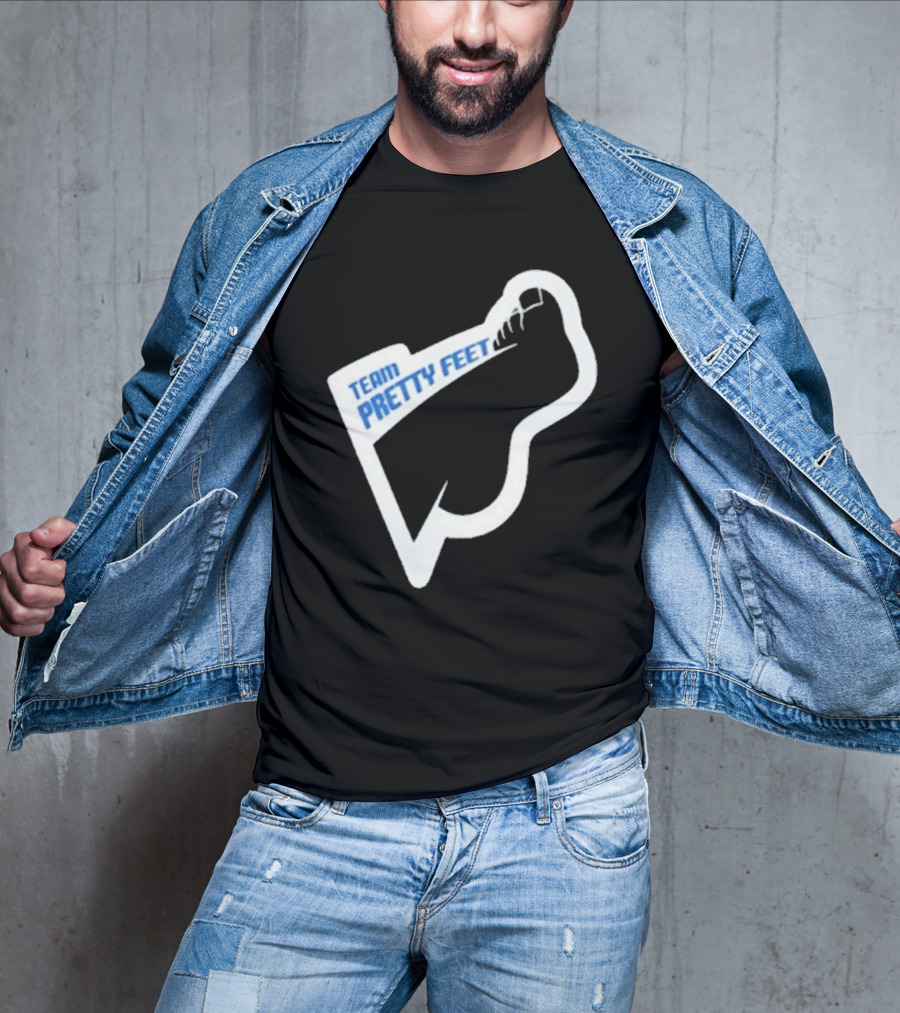 Team Pretty Feet Bold Blue Foot T-Shirt