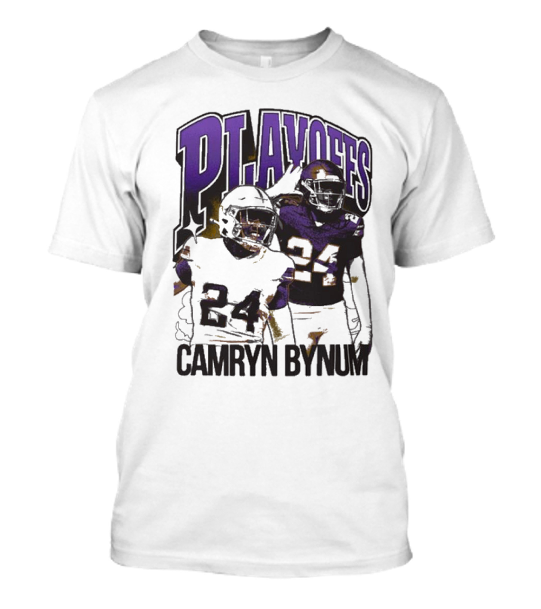 Camryn Bynum Playoffs Minnesota Vikings 24 NFL Vintage T-Shirt
