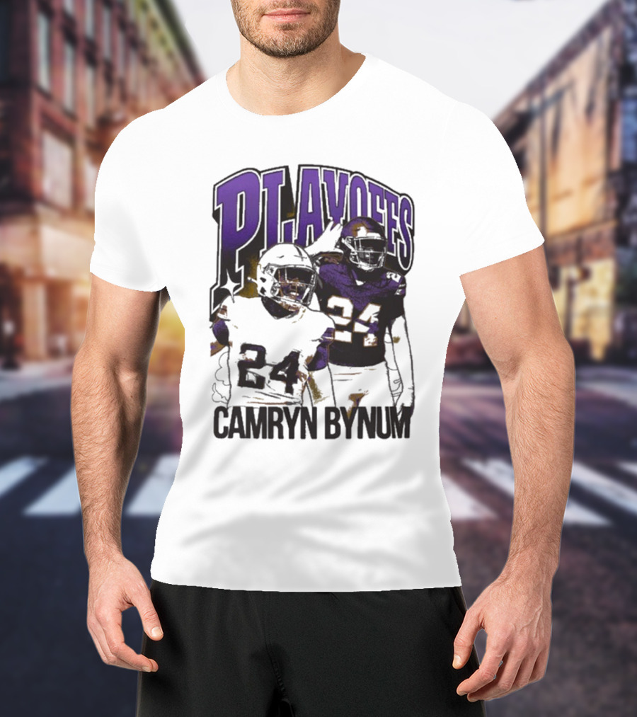 Camryn Bynum Playoffs Minnesota Vikings 24 NFL Vintage T-Shirt