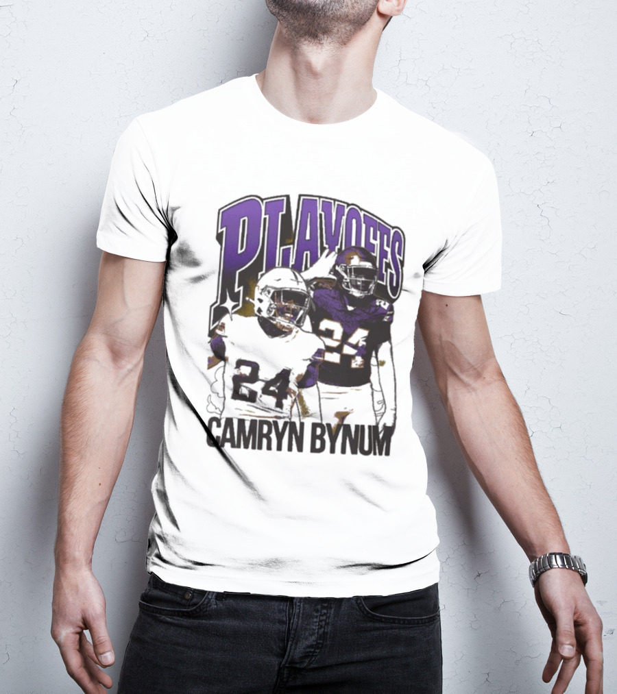 Camryn Bynum Playoffs Minnesota Vikings 24 NFL Vintage T-Shirt