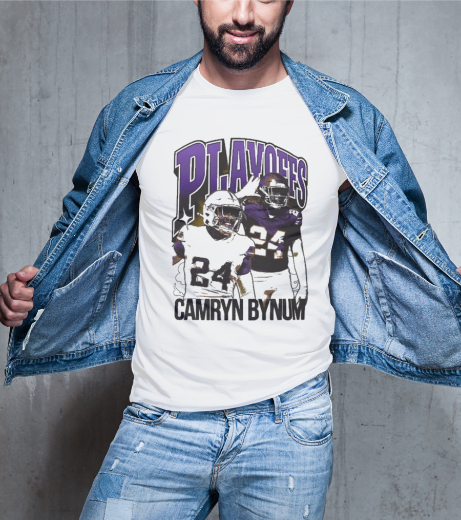 Camryn Bynum Playoffs Minnesota Vikings 24 NFL Vintage T-Shirt