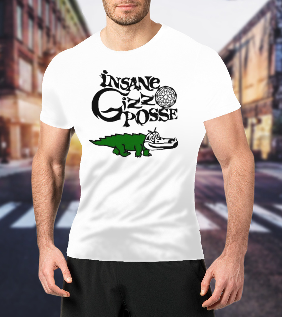 Insane Gizz Posse Crocodile Cartoon Faygo Creme Soda T-Shirt