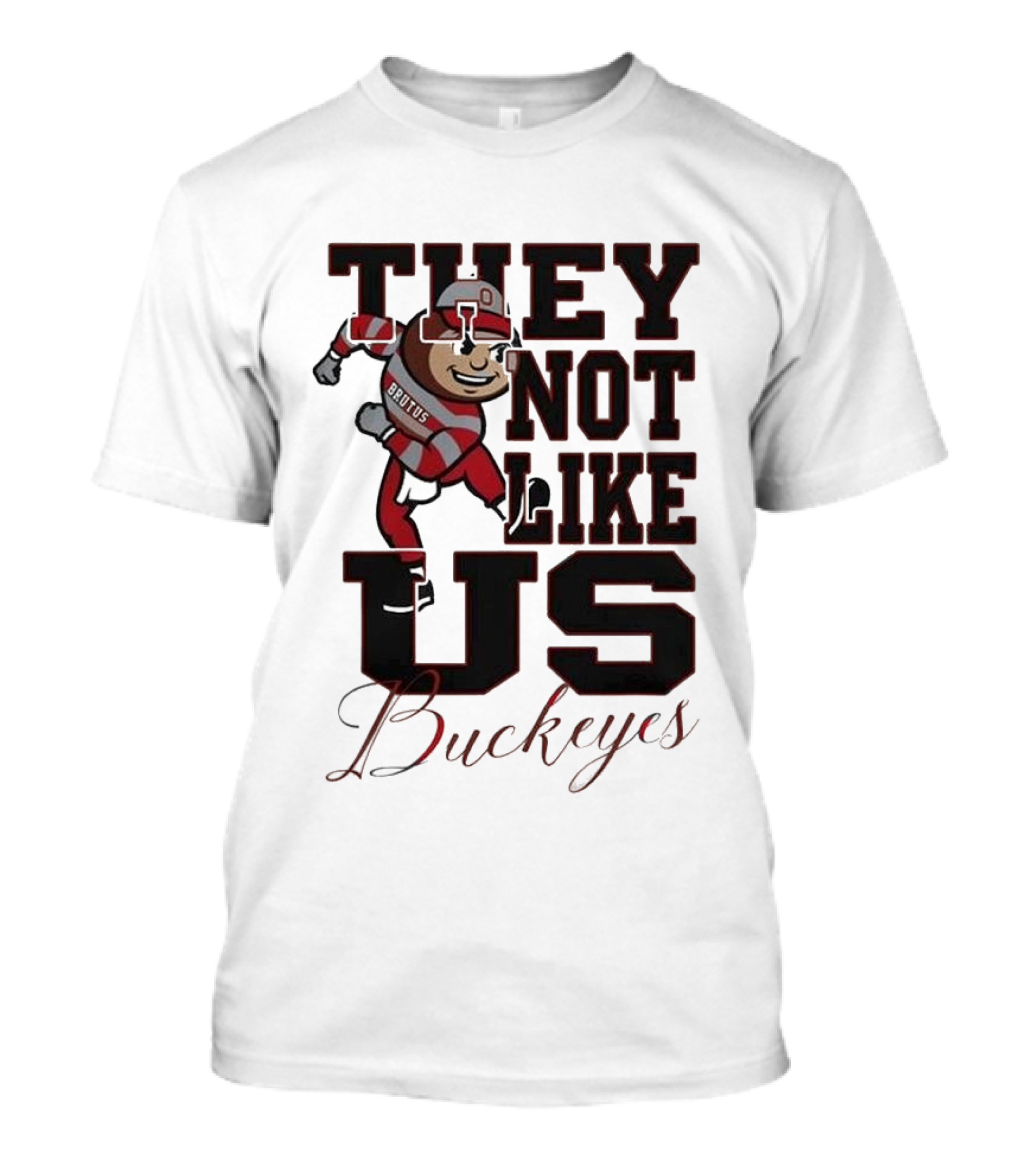Ohio State Buckeyes They Not Like Us Brutus Champion 2025 T-Shirt