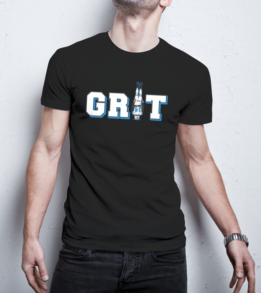 GRIT Detroit Football Handstand Player T-Shirt
