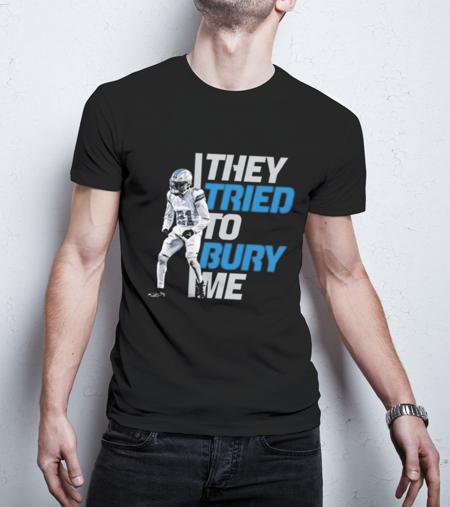 Amik Robertson They Tried To Bury Me Football Player Resilience T-Shirt