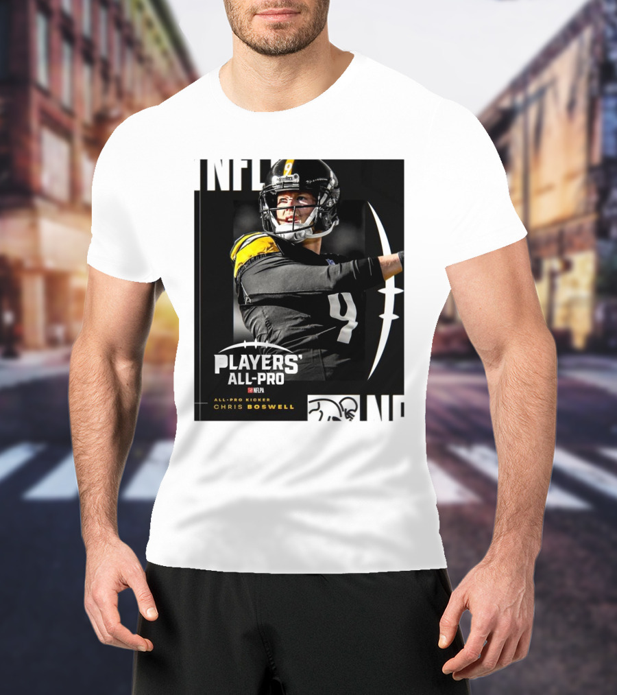 Pittsburgh Steelers NFLPA Players' All-Pro Kicker Chris Boswell T-Shirt