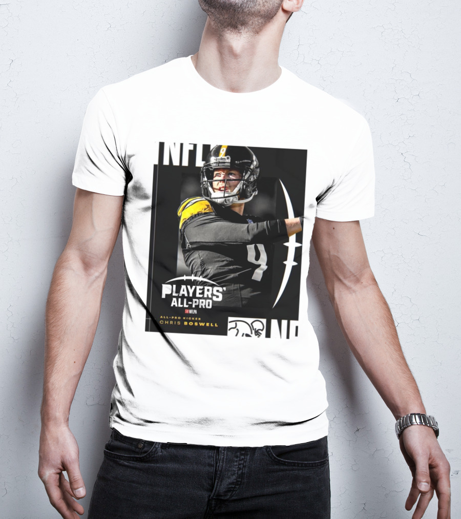 Pittsburgh Steelers NFLPA Players' All-Pro Kicker Chris Boswell T-Shirt