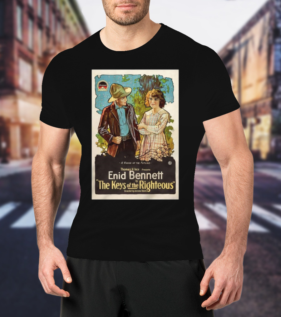 A Vision Of The Future By Thomas H Ince Featuring Enid Bennett In The Keys Of The Righteous T-Shirt