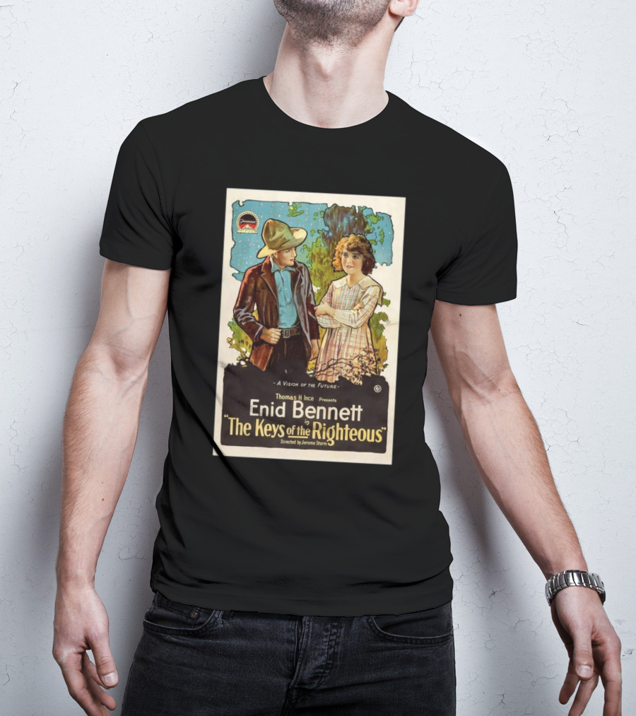 A Vision Of The Future By Thomas H Ince Featuring Enid Bennett In The Keys Of The Righteous T-Shirt