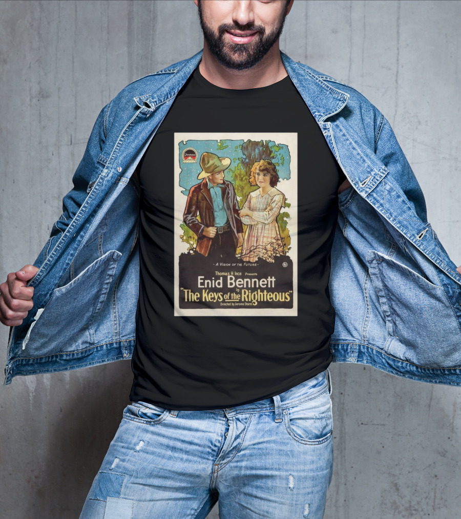 A Vision Of The Future By Thomas H Ince Featuring Enid Bennett In The Keys Of The Righteous T-Shirt