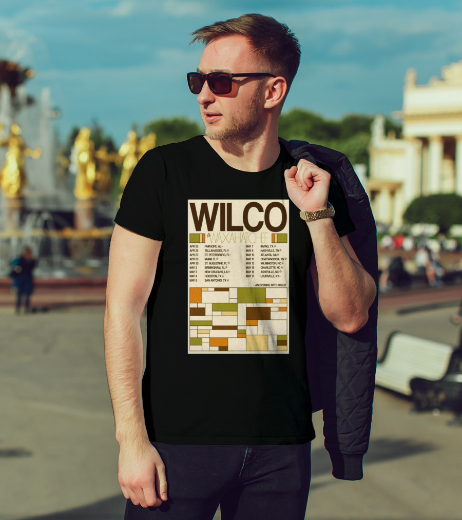 Wilco And Waxahatchee 2025 American South Tour Dates And Locations T-Shirt