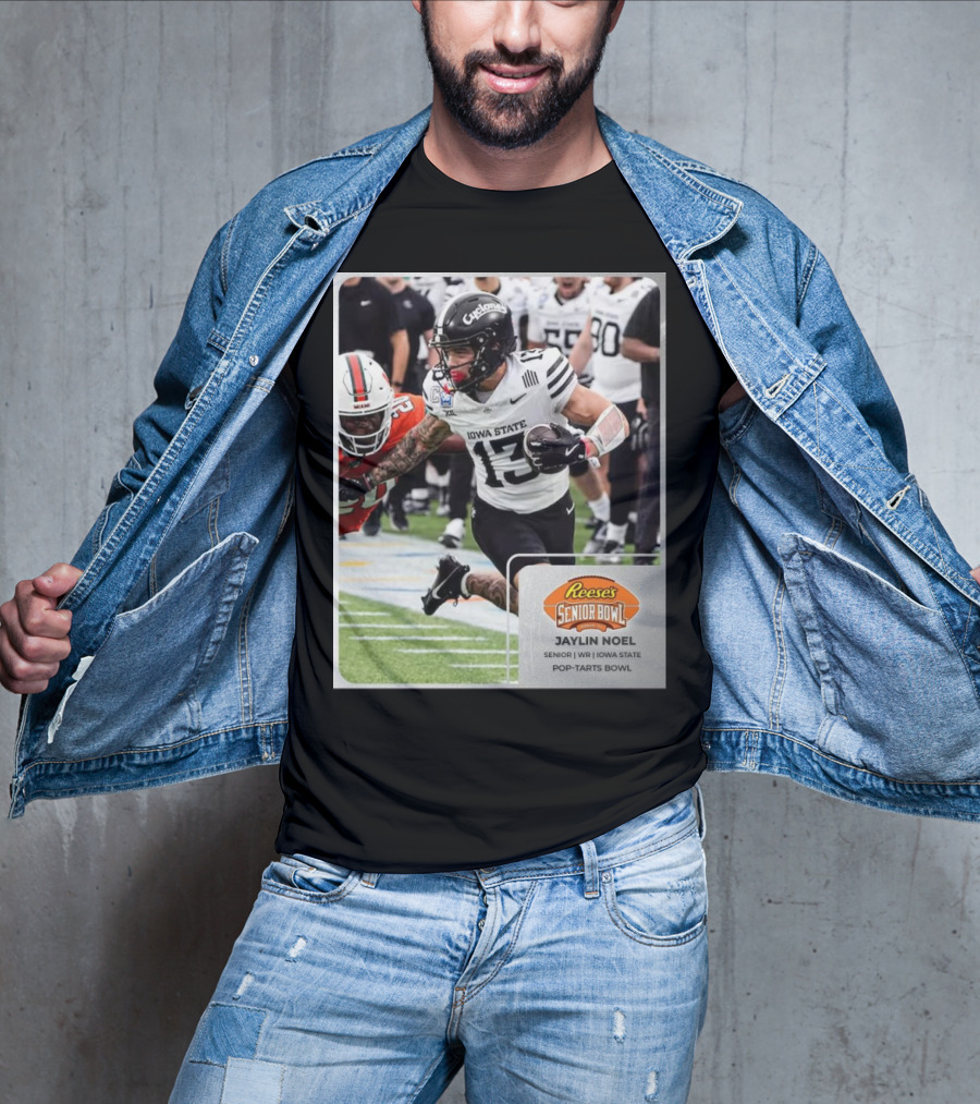 Jaylin Noel Iowa State Cyclones Senior WR Reese’s Senior Bowl Pop-Tarts Bowl Action Shot T-Shirt