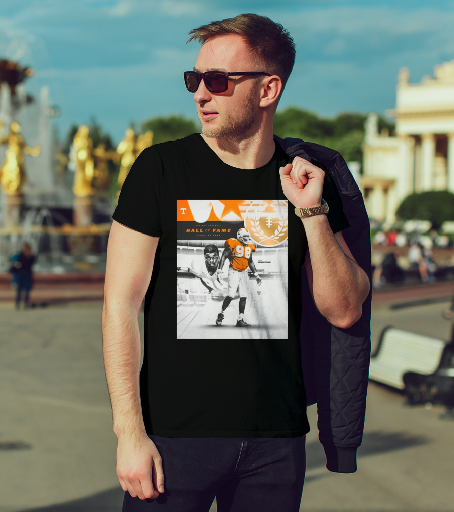 Tennessee Vols John Henderson College Football Hall Of Fame Class Of 2025 Anniversary T-Shirt