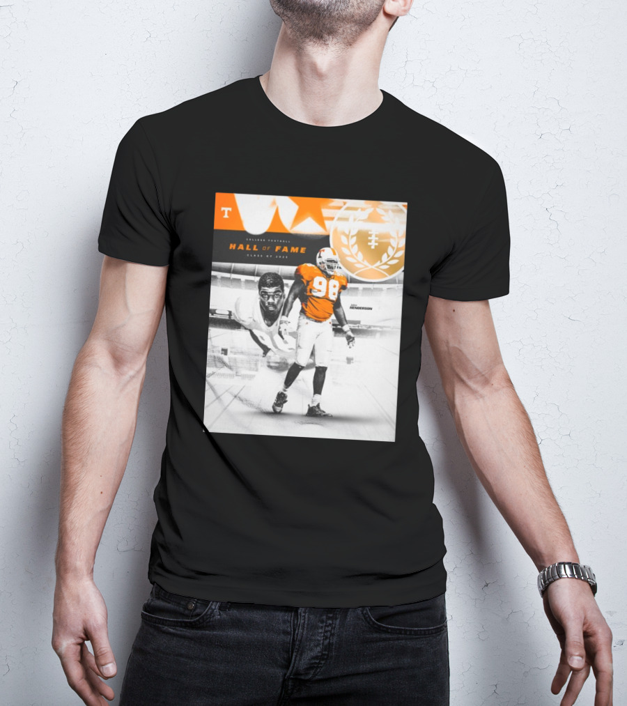Tennessee Vols John Henderson College Football Hall Of Fame Class Of 2025 Anniversary T-Shirt
