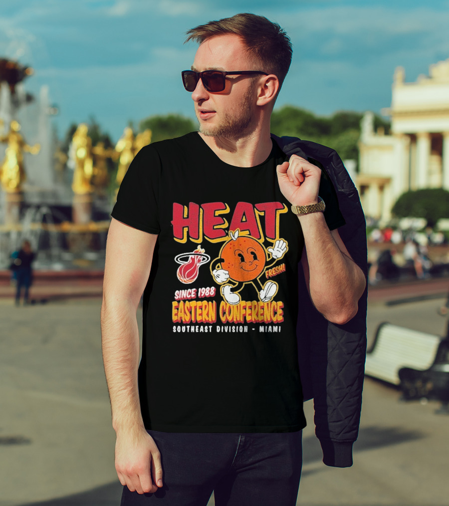HEAT Since 1988 Eastern Conference Southeast Division Miami Fresh T-Shirt
