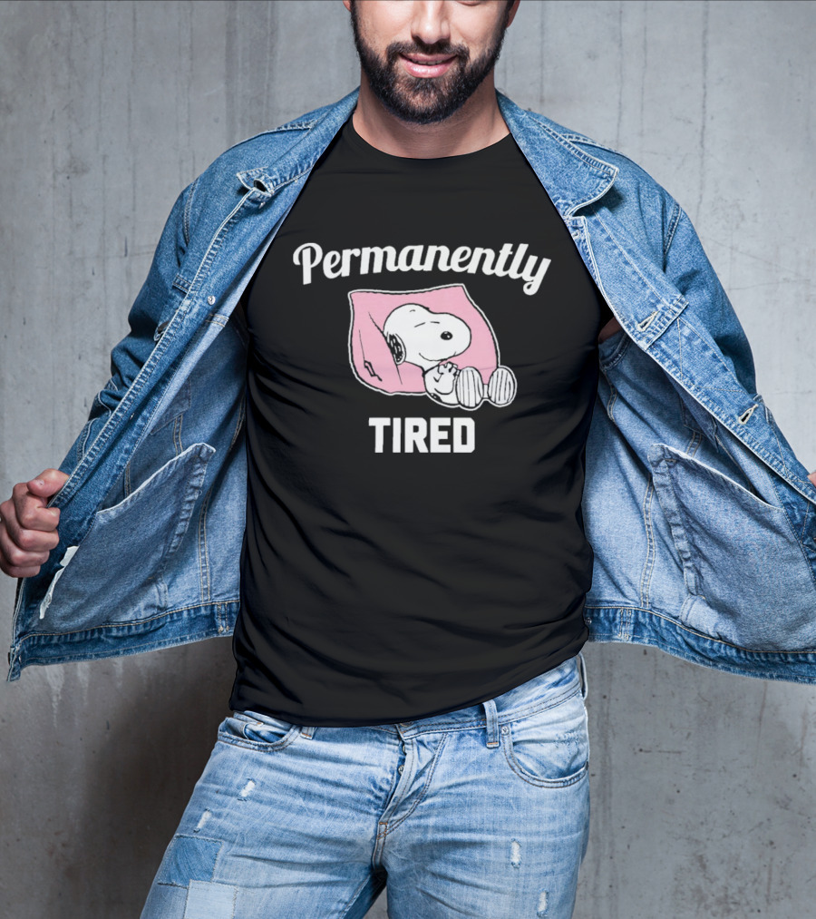 Permanently Tired Sleep Snoopy Peanuts T-Shirt