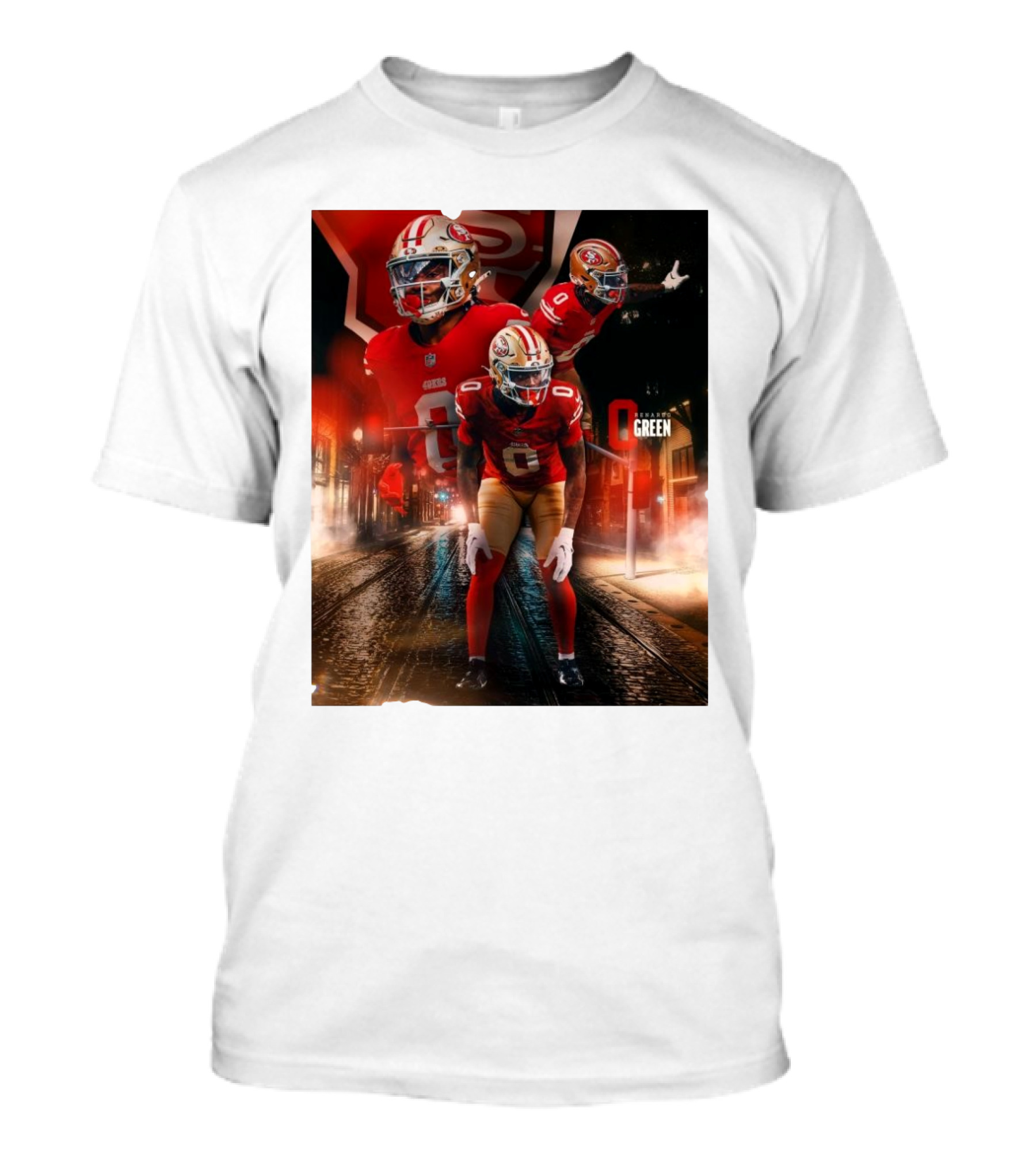 San Francisco 49ers Renardo Green NFL Football Star T-Shirt