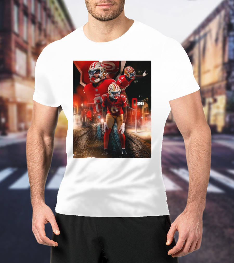 San Francisco 49ers Renardo Green NFL Football Star T-Shirt