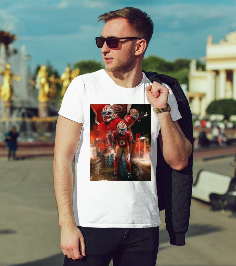 San Francisco 49ers Renardo Green NFL Football Star T-Shirt