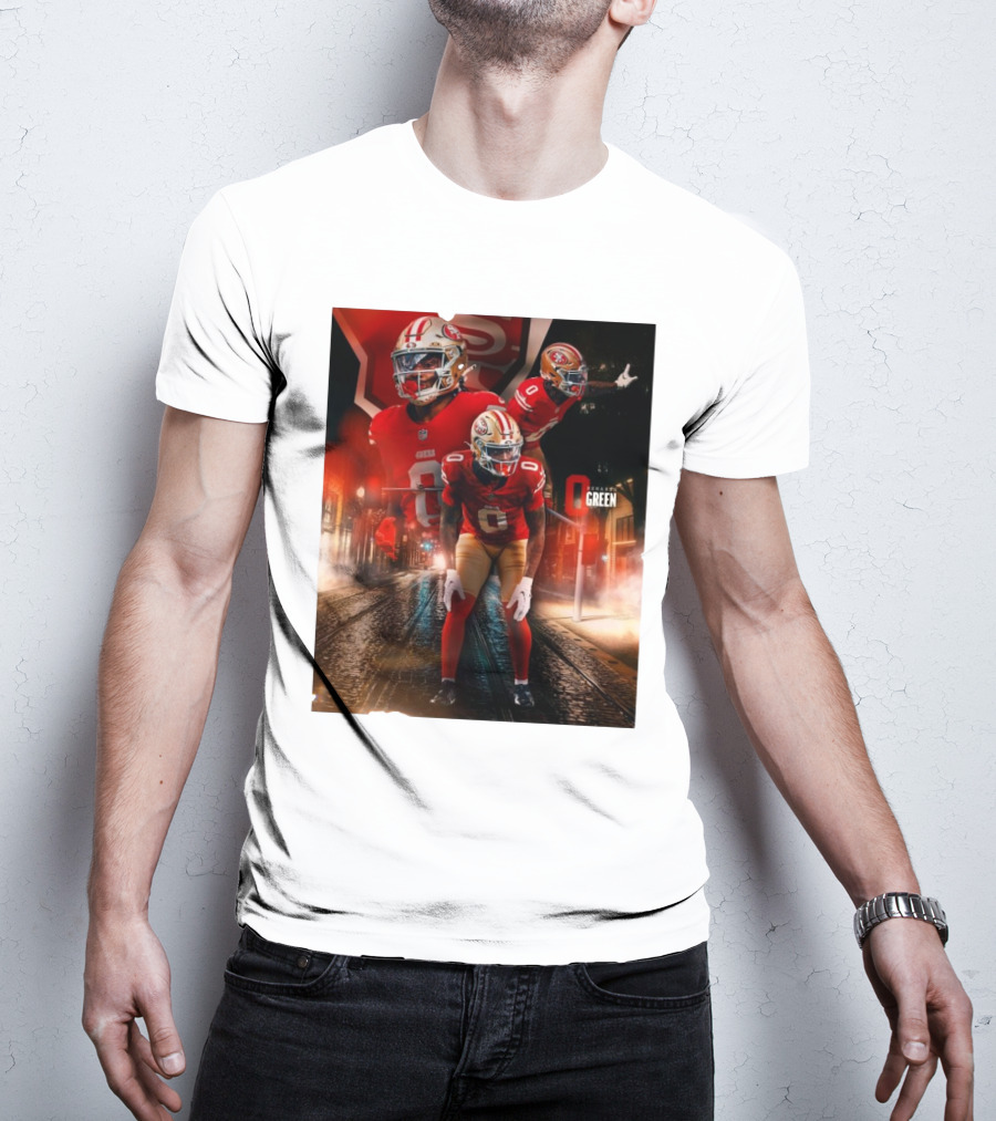 San Francisco 49ers Renardo Green NFL Football Star T-Shirt