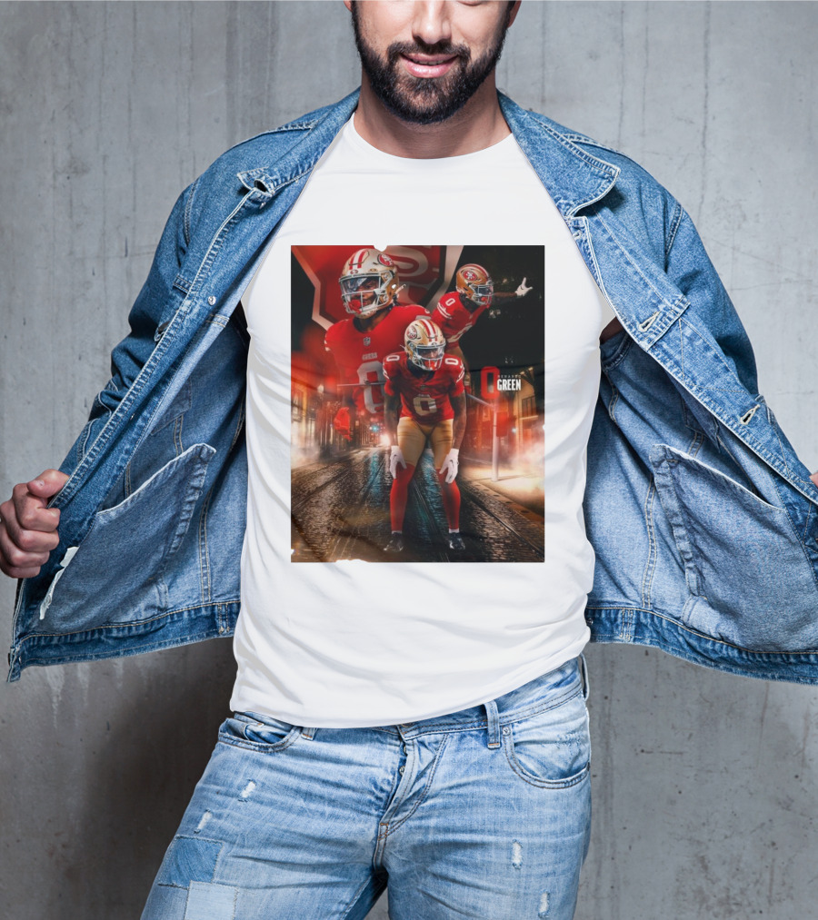 San Francisco 49ers Renardo Green NFL Football Star T-Shirt