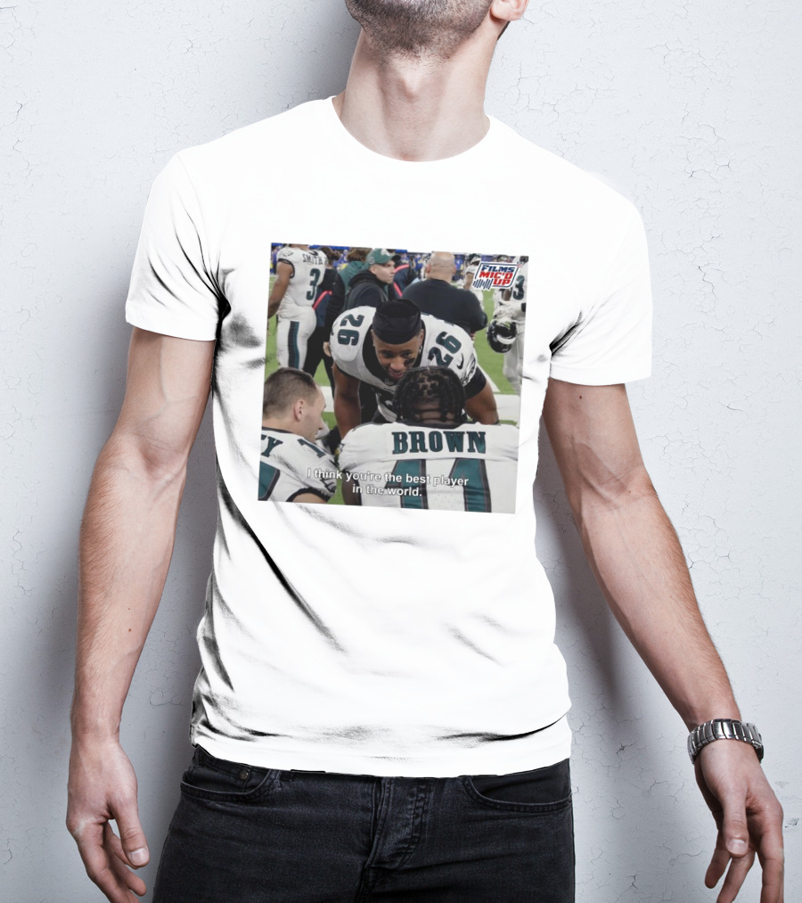 Saquon Barkley Films Mic'd Up Philadelphia Eagles NFL I Think You’re The Best Player In The World T-Shirt