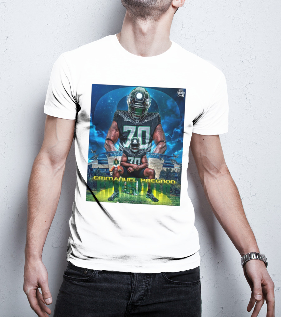 USC Star Transfer Emmanuel Pregnon Commits To Oregon Ducks Football Hayes Fawcett T-Shirt