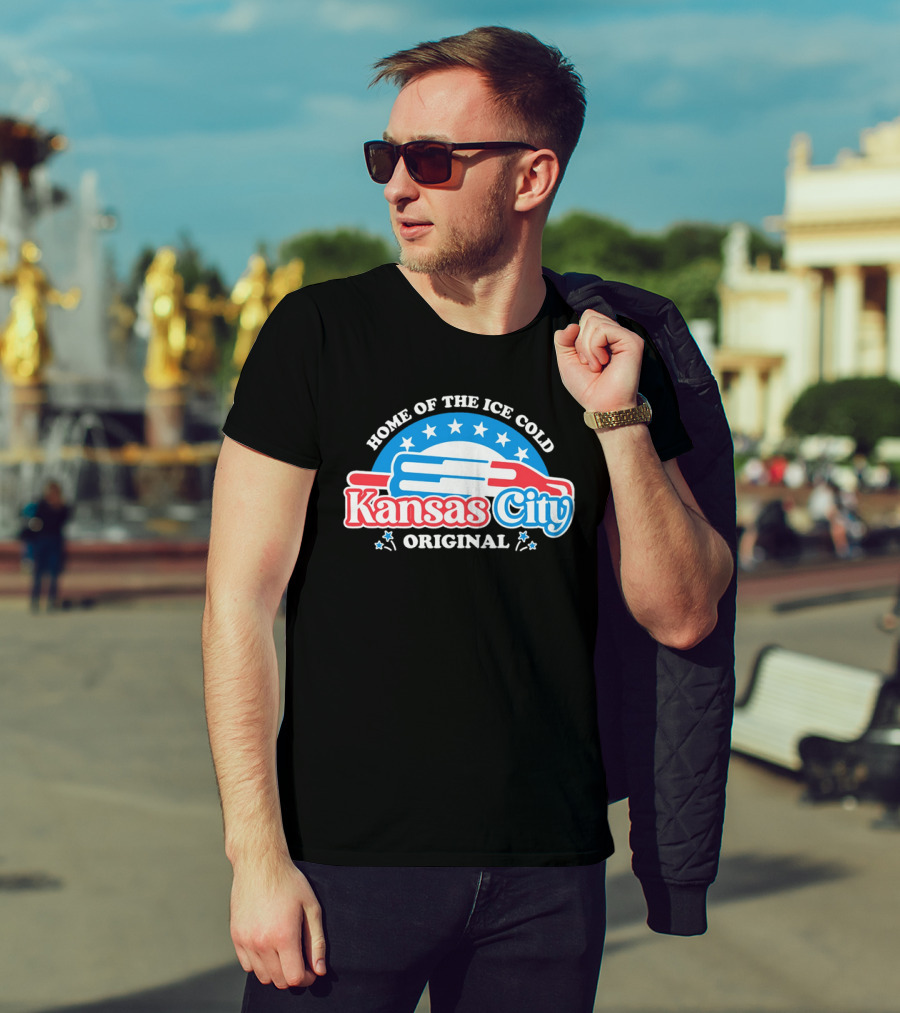 Home Of The Ice Cold Kansas City Original Popsicle Stars T-Shirt