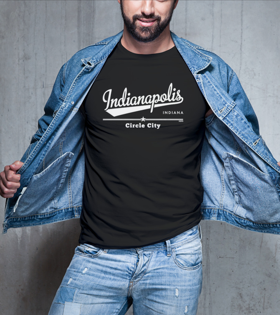Indianapolis Indiana Circle City Iconic Star Tee T-Shirt