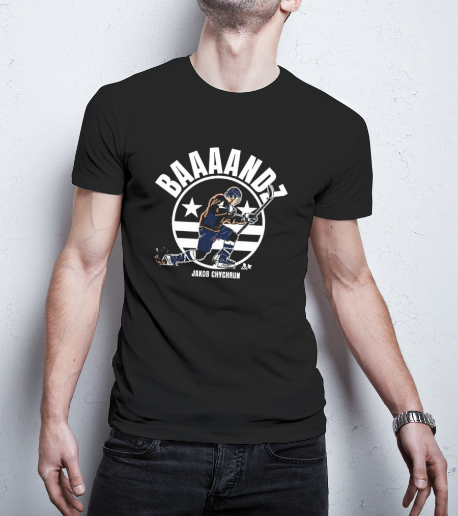BAAANDZ Jakob Chychrun Hockey Star Design T-Shirt