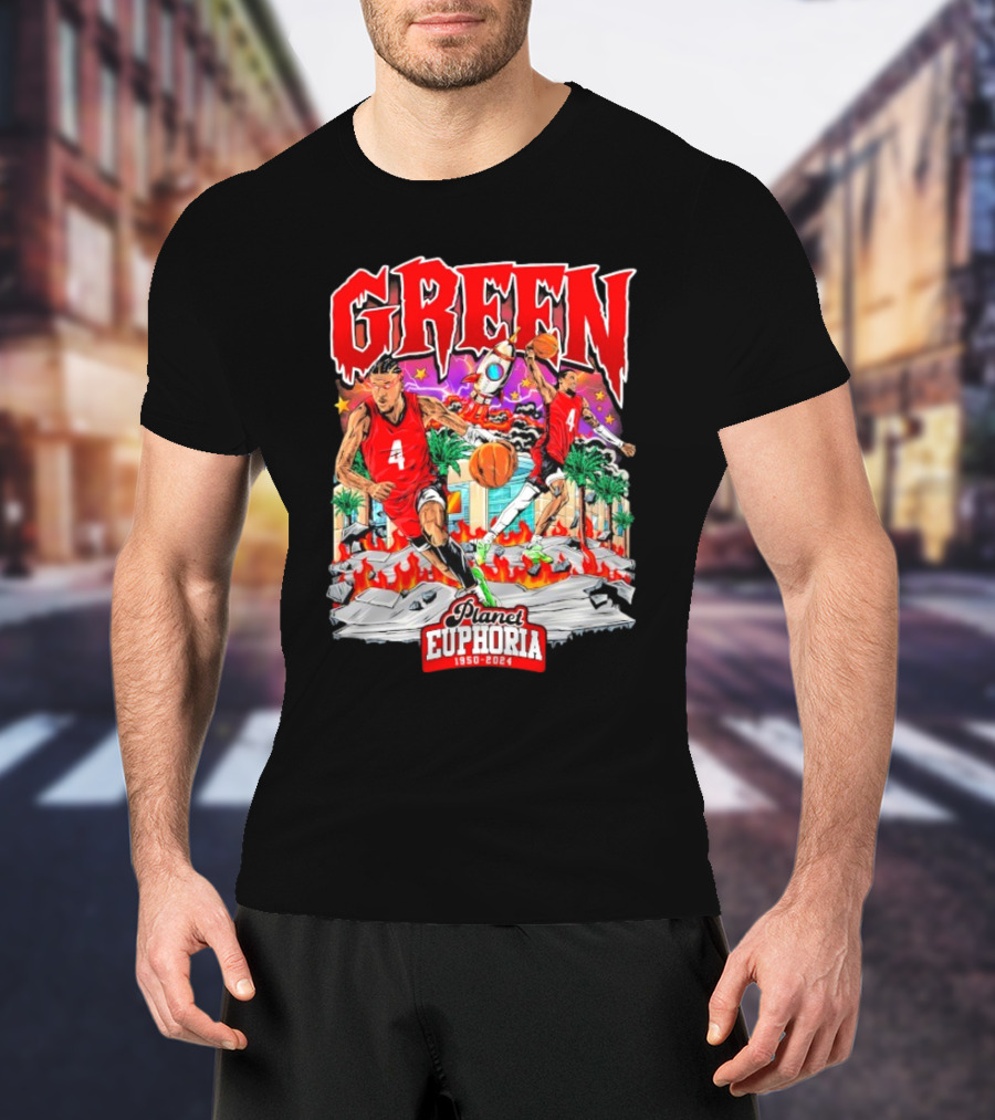 "Green 4 Planet Euphoria Basketball 1950-2024" T-Shirt