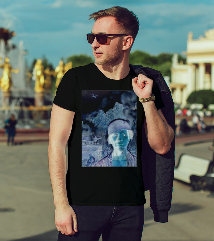 Janelledrtysoul Tyler Joseph Clancy Madrid Psychedelic Negative Mountain Portrait T-Shirt