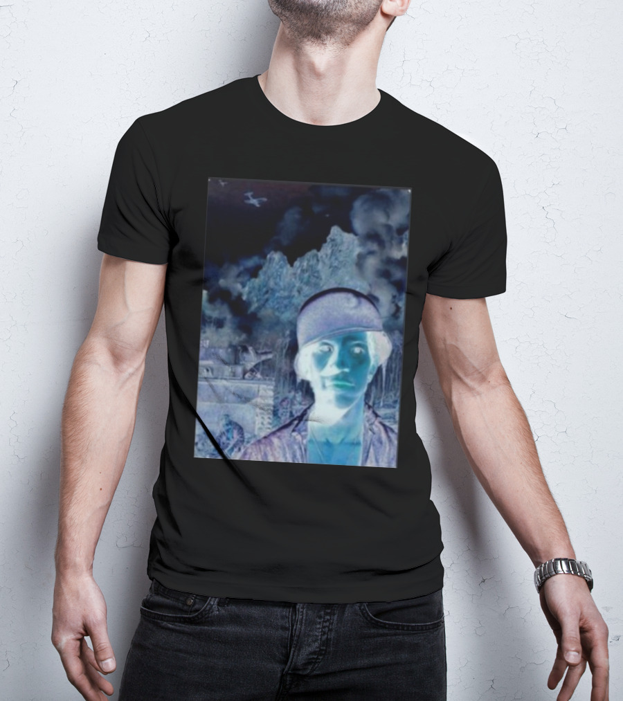 Janelledrtysoul Tyler Joseph Clancy Madrid Psychedelic Negative Mountain Portrait T-Shirt