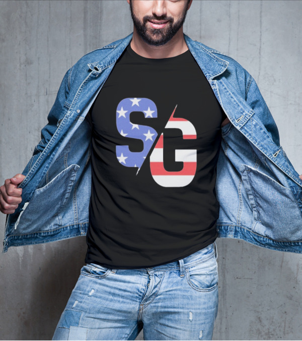 Justin Swanstrom Racing SG Stars Stripes Merica Flag T-Shirt