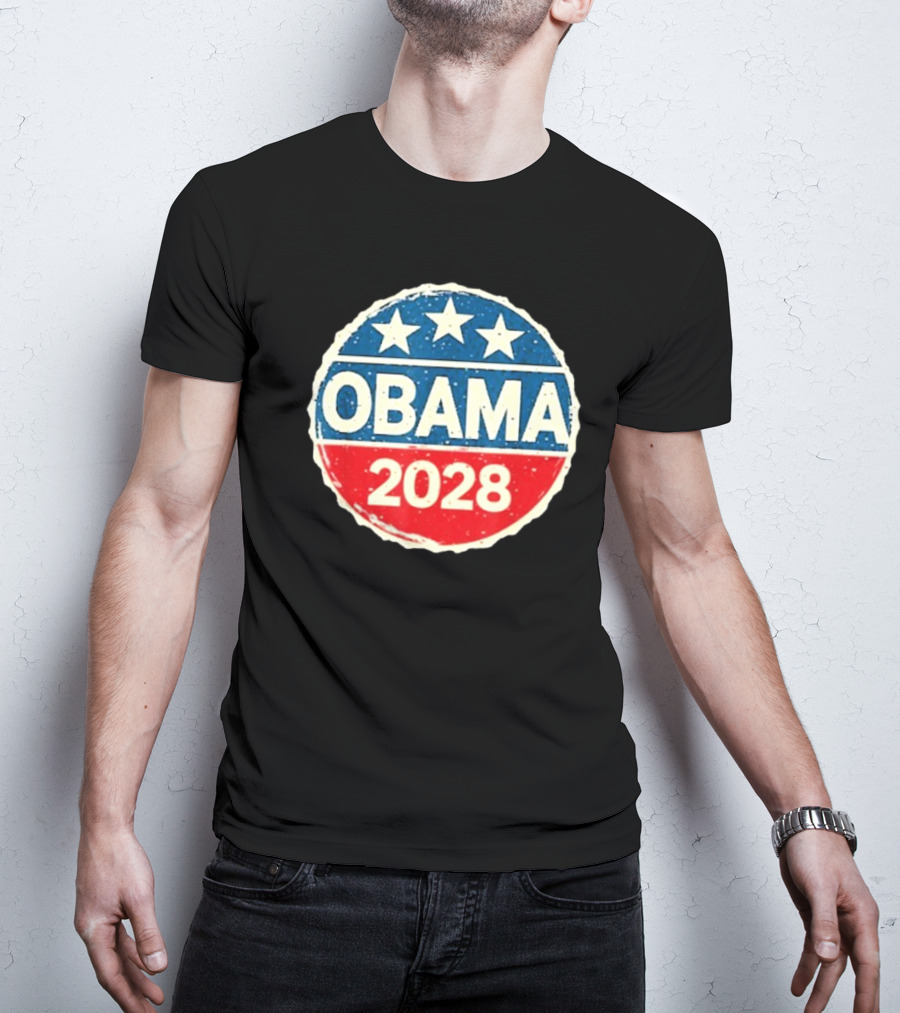 Lisa Guerrero Obama 2028 Three Star Blue Red T-Shirt