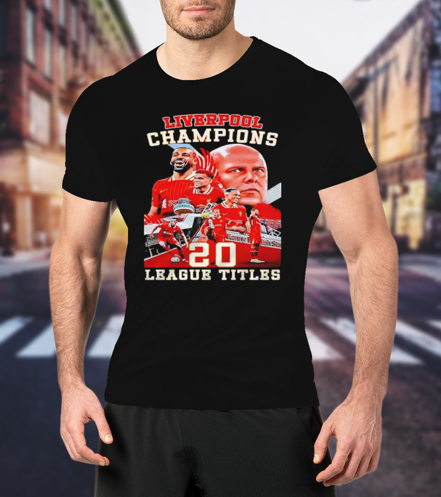 Liverpool Champions 20 League Titles T-Shirt