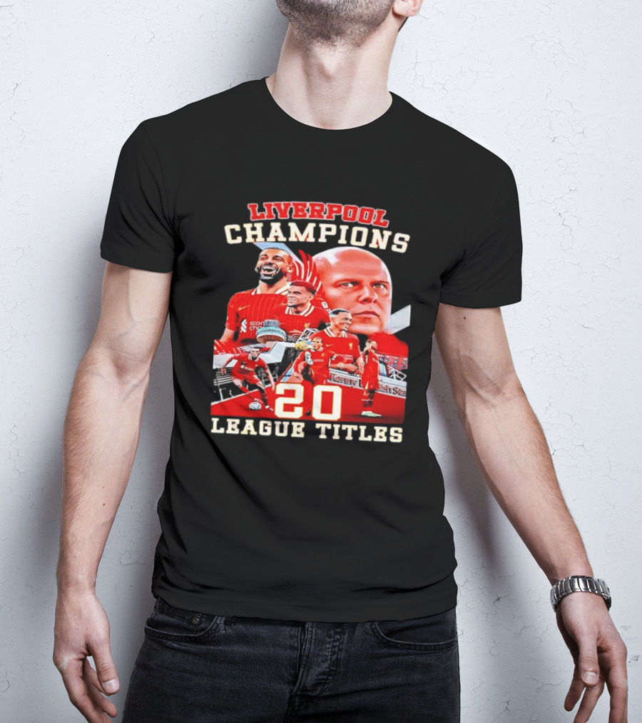 Liverpool Champions 20 League Titles T-Shirt