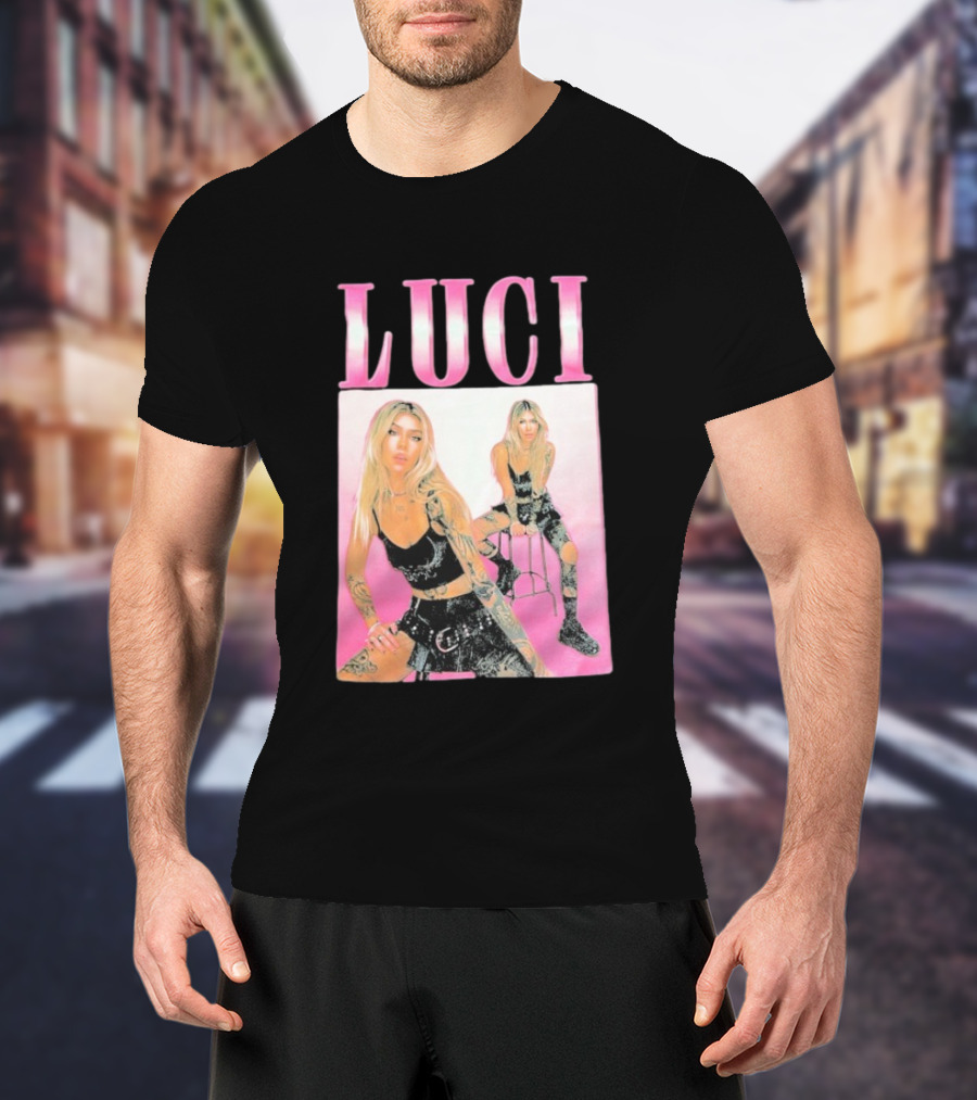 Luci Pink Aesthetic Tattoo Fashion T-Shirt
