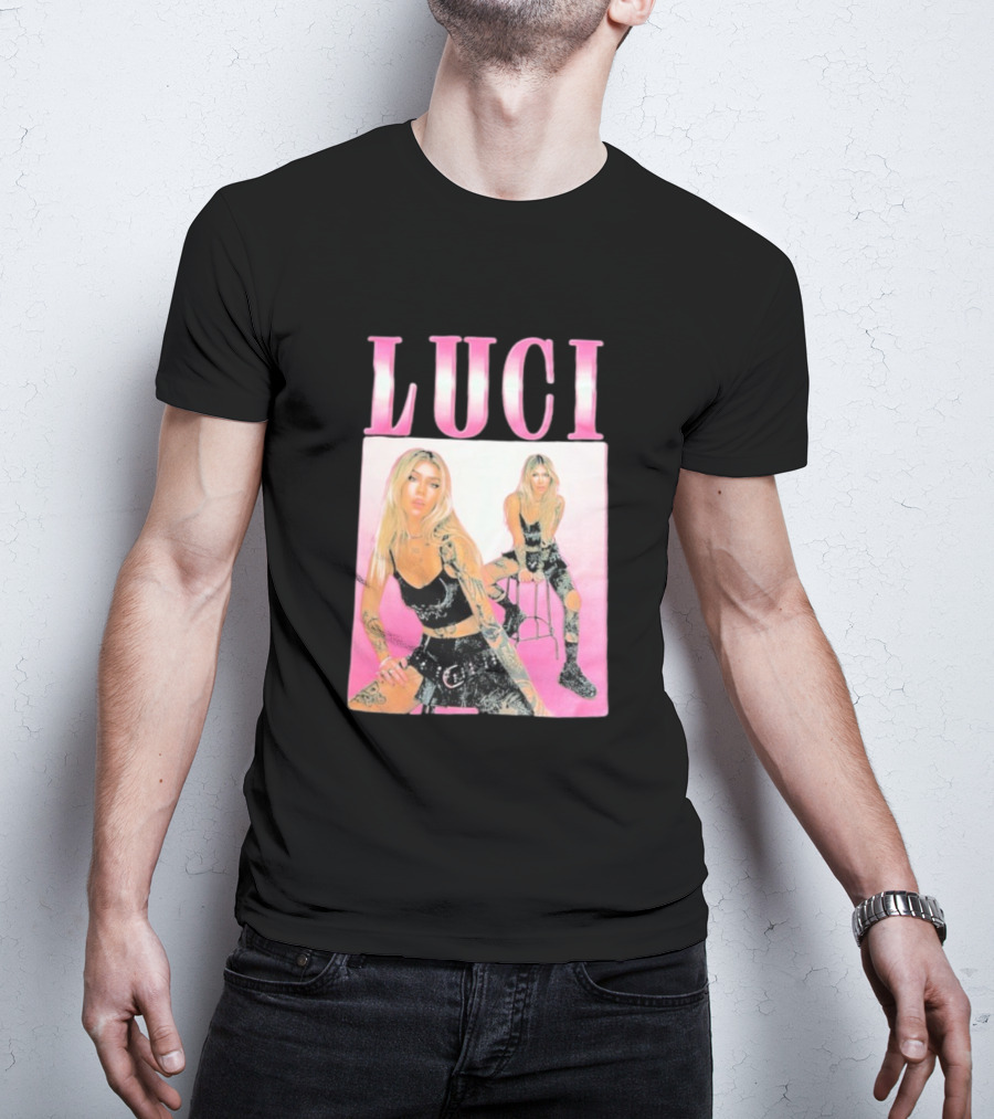 Luci Pink Aesthetic Tattoo Fashion T-Shirt