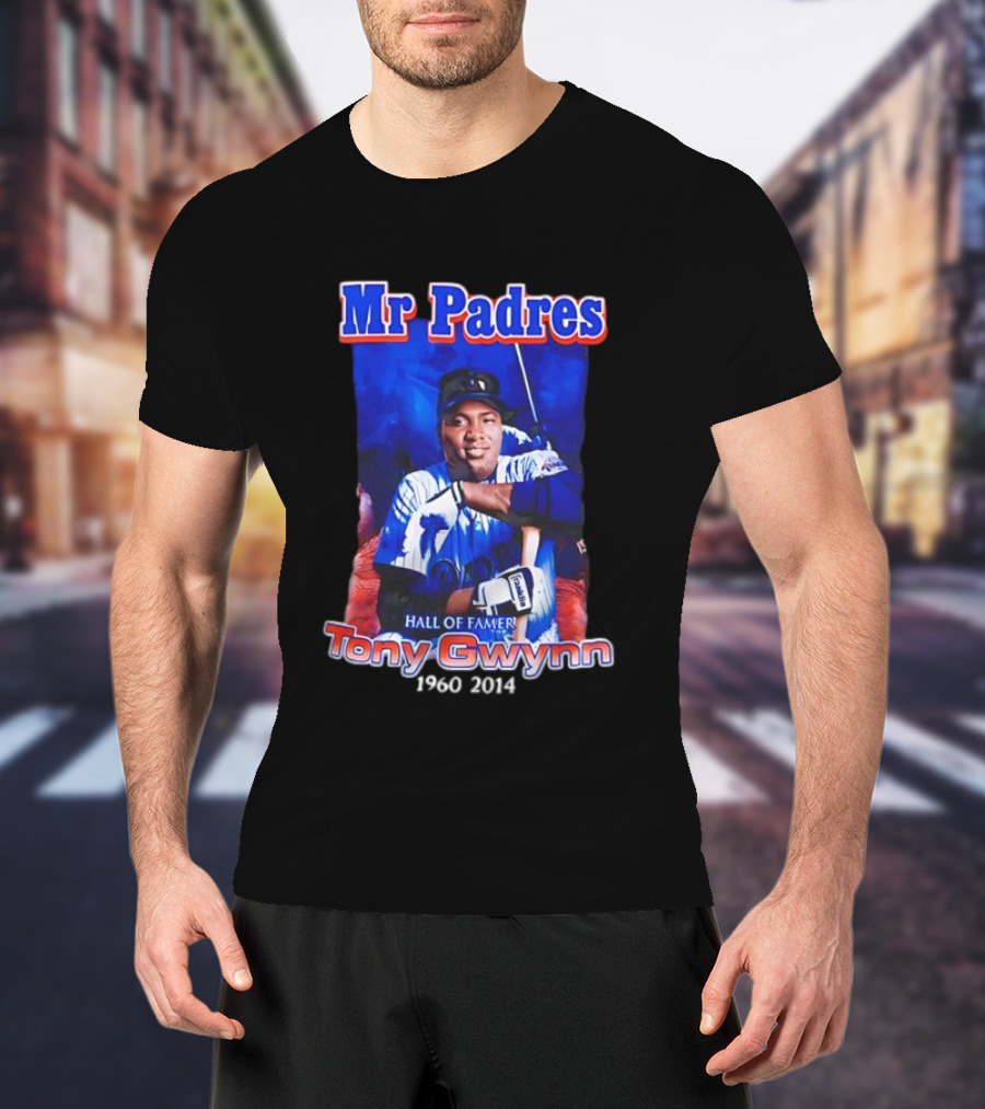 Mr Padres Tony Gwynn Hall Of Famer 1960-2014 T-Shirt