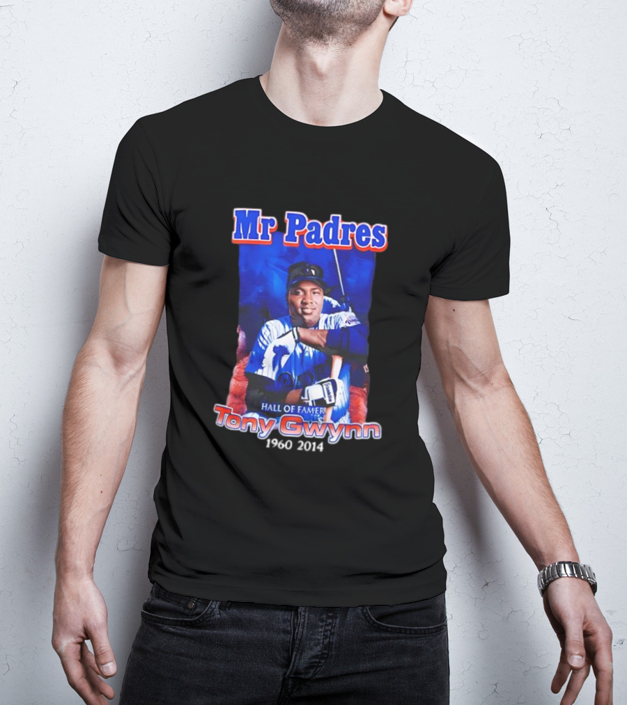 Mr Padres Tony Gwynn Hall Of Famer 1960-2014 T-Shirt