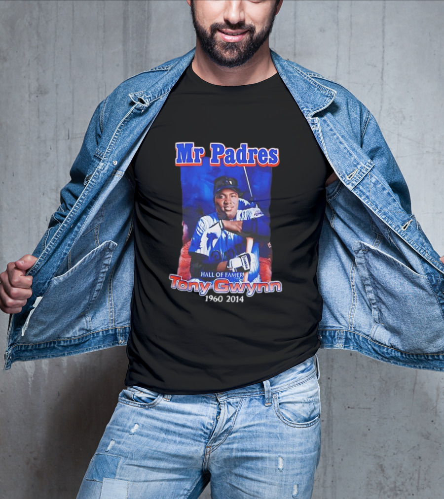 Mr Padres Tony Gwynn Hall Of Famer 1960-2014 T-Shirt