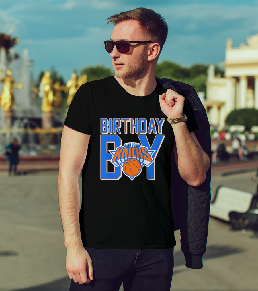 New York Knicks NBA Birthday Boy Basketball Fan Apparel T-Shirt