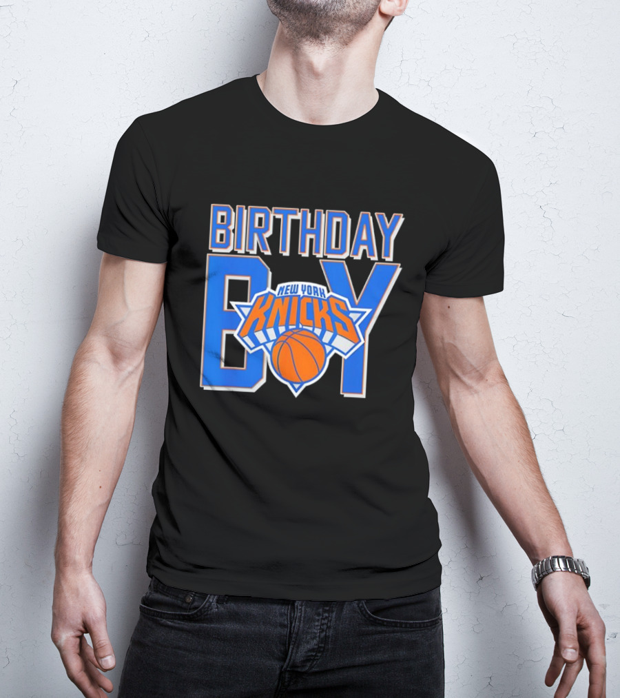 New York Knicks NBA Birthday Boy Basketball Fan Apparel T-Shirt