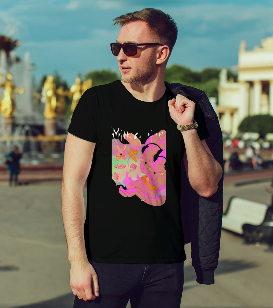 Milledenials Europe Tour 2025 Whimsical Cartoon Characters T-Shirt