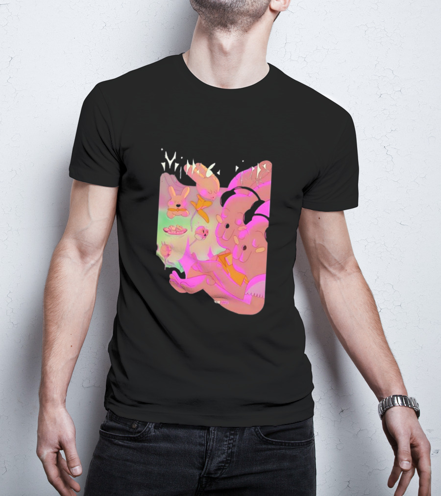 Milledenials Europe Tour 2025 Whimsical Cartoon Characters T-Shirt