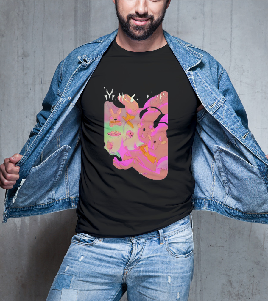 Milledenials Europe Tour 2025 Whimsical Cartoon Characters T-Shirt